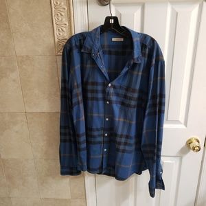 mens Burberry xxl button down
